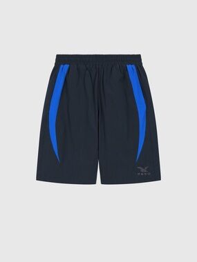 Men’s Navy Athletic Shorts with Royal Blue Accents